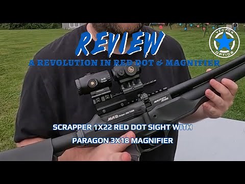 Vector Optics | Scrapper 1x22 Red Dot Sight With Paragon 3x18 Magnifier (SCRD-45 & SCMF-33)