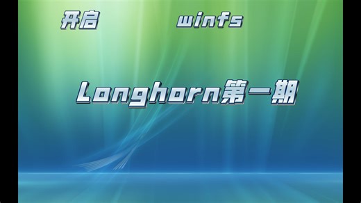 Longhorn的winfs开启！