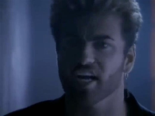 george michael in the ‘one more try’ mv, 1988