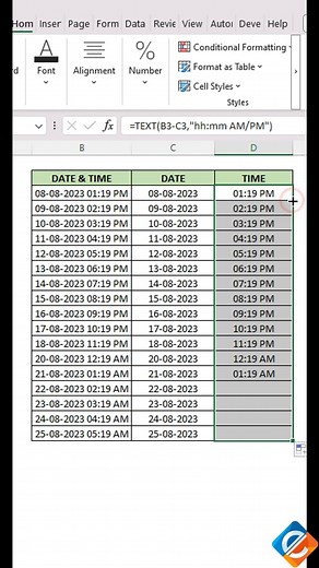 8.8K views · 114 reactions | ⏰✂️ Excel's INT and TEXT functions can...