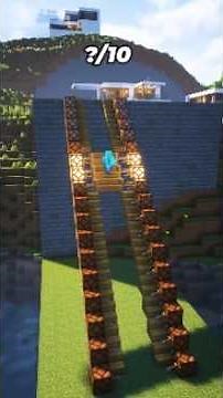 Automatic climbing stairs 🔥 #minecraft #tutorial #minecraftbuilding