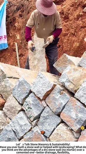 Building a Stone Retaining Wall – Traditional Masonry for Slopes! ⛰️