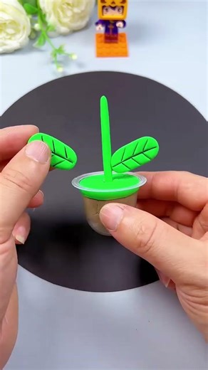 Clay Making | Make Yellow Flowers With Clay In 20 Seconds | Cute And Useful Diy