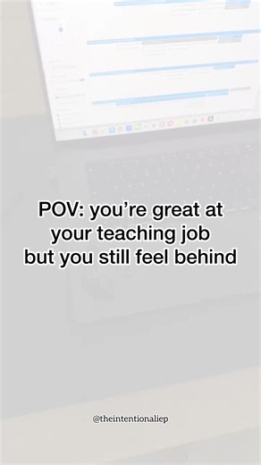 You can be thoughtful, skilled, and deeply committed to your students… …and still feel behind. That’s not a contradiction. That’s what happens when the work lives in your head instead of inside a structure. You don’t need more tips. You need systems. Follow @theintentionaliep for simple systems that actually work in real classrooms. | The Intentional IEP