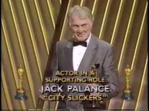 Jack Palance Winning Oscar 1992