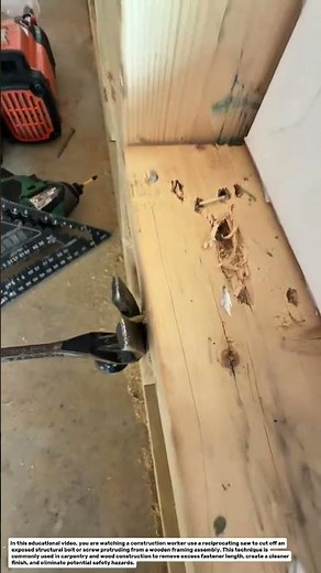 Fast Bolt Cutting with a Reciprocating Saw | Smart Wood Framing Construction Technique.