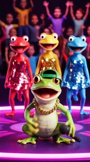 Funny Frog Jumping Moments 🐸 | Cute Frog Short Video | Nature & Wildlife Shorts