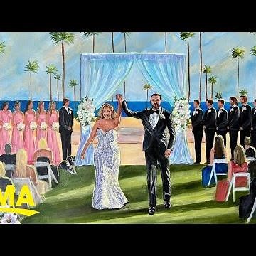 This artist live-paints weddings and the results are stunning l GMA