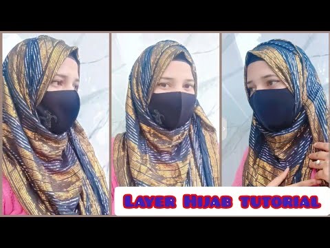 Layer Hijab tutorial full coverage Hijab tutorial #hijab# viralvideo# YouTube trending#nidakhanhijab