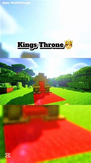 How to Build a King's Throne in Minecraft! 👑 #minecraft #minecraftbuilds #minecrafttutorial #gaming