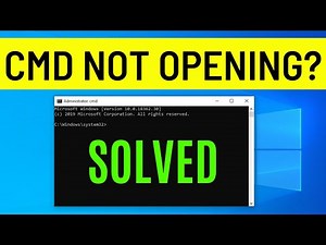 How To Fix Command Prompt Not Opening In Windows 10/8/7 | CMD Not Working Problem (SOLVED)