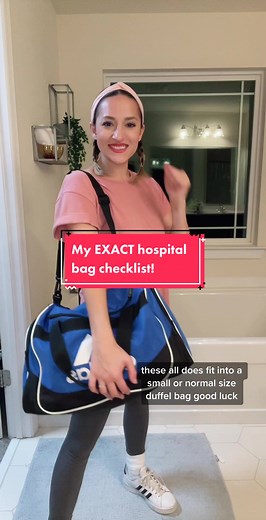 My EXACT Hospital Bag Checklist!