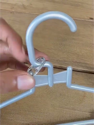 using a can opener to make a laundry hanger #shortsvideo