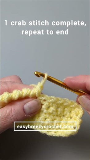 How To Reverse Single Crochet - Crab Stitch