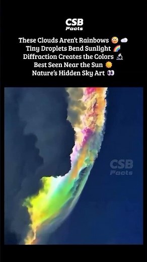 Why Clouds Turn Rainbow Colors 🤯🌈