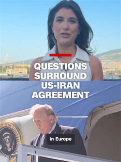 President Trump arrived for the G7 summit in Évian-les-Bains, France, on Monday as questions remain over the memorandum of understanding between the US and Iran. CNN's Alayna Treene reports from Geneva, Switzerland, near where the summit is being held.