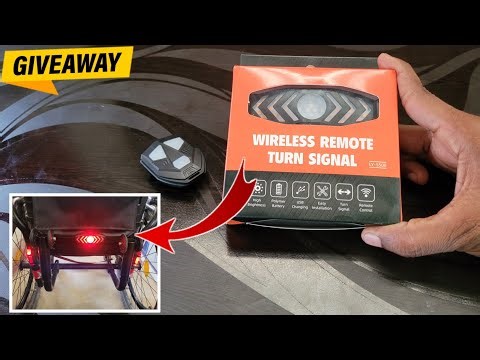 Remote Controlled Turn signal indicator light for Cycle,Tricycle,E-Bike,E-Cycle,wheelchair etc.