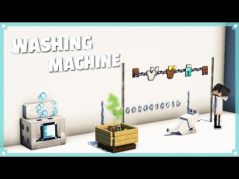 Minecraft Tutorial: How to Make a Washing Machine | Quick Build