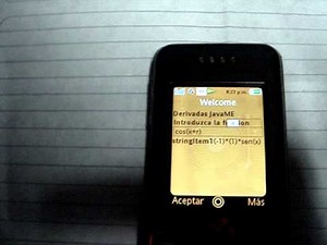 Derivadas simbólicas en JavaME