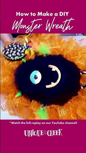 How to Make a Monster Wreath for Halloween
