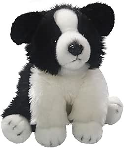 Carl Dick Border Collie Dog 10 inches, 25cm, Plush Toy, Soft Toy, Stuffed Animal 3343