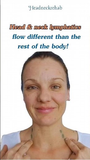 Head & neck lymphatics flow different than the rest of the body!
