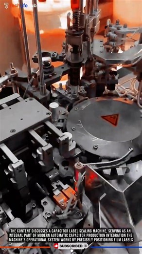 Innovation Capacitor Sealing: Automatic Label Shrinking, Electronic Assembly, Precision Tech #tech