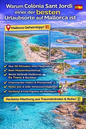 Colònia Sant Jordi 🌴 Mallorca Geheimtipp! Warum dieser Ort perfekt ist 😍