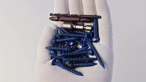 Mywish 30Pcs Concrete Screws 1/4 x 1-1/4", Slotted Hex Washer Head Masonry Screws Anchor Kit with 3/16 Drill Bit, Stucco Screws, Self Tapping Screws for Anchoring to Masonry, Block or Brick Stucco