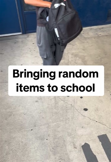 #random #school #funny #weird #fyppppppppppppppppppppppp The TikTok trend of bringing random objects in a backpack is a comedy challenge where students compete to see who can carry the most absurd or unexpected item to class. Unlike the