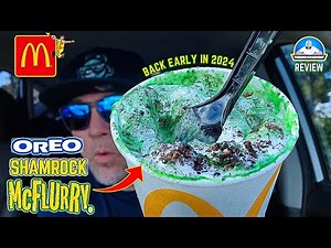 McDonald's® Oreo® Shamrock McFlurry® Review! 🍪🍀🍦 | theendorsement