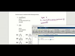 Z inverse transform by using Matlab