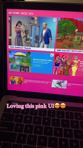 Mod:( pink ui by Dskecht )#pink #blacksimmer #christmas #sims #maxismatchcc #fyp #xyzbca #simscontent