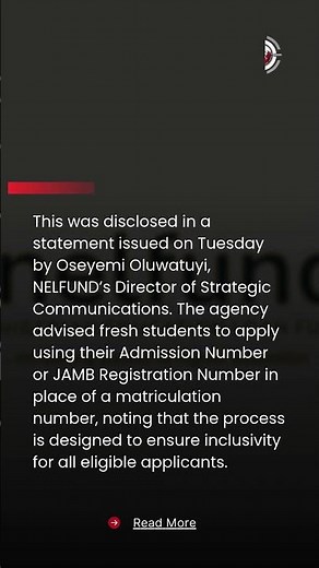 NELFUND Opens 2025/2026 Student Loan Application Portal for Nigerian Students