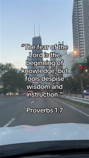 The Fear of the Lord is the beginning of knowledge #christian #faith #bible #chicago