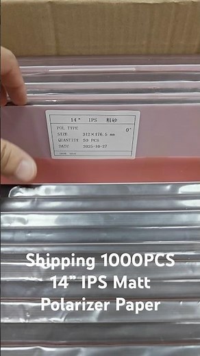 Supply 14” IPS Matt Polarizer Film 0 90 45 135 Degree | Laptop Screen LCD Polarized Sheet Paper
