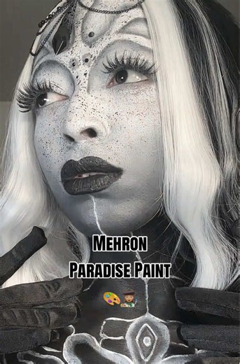Feeling like a Goddess using my favorite palette when doing detailed creative looks from @Mehron Makeup Whether it’s just regular glam, body painting, or sfx makeup I absolutely love using it. #facepaint #bodypaint #sfxmakeup #DOMinatingLOOKS #drbeautysfx