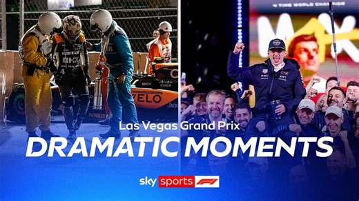 The most dramatic moments from the Las Vegas Grand Prix