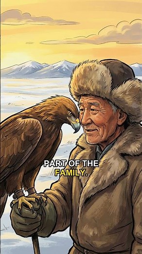 Why does this man hunt with an eagle?