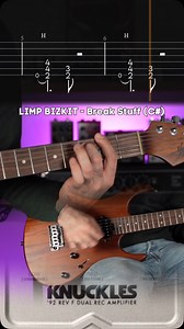 4.4K views · 427 reactions | A simple but wild song!  Learn & Enjoy with this cover with tabs the awesome intro of Break Stuff by Limp Bizkit  Gear: • @donnermusic_official DST700 guitar • @midiware @uaudio Knuckles Amp in a box • @stringjoy Strings • @guitarpro_official for the tabs • @moises.ai for the backing track #limpbizkit #breakstuff #numetal #morgiu #guitartabs #guitarlesson #guitarcover | Morgiu | Facebook
