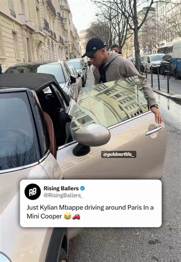 Mbappe Drives a Mini Cooper Around Paris: A Classy Adventure