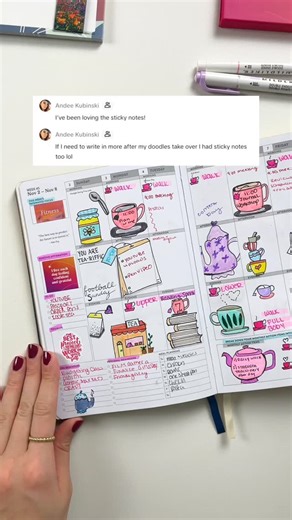 Define on Instagram: "Running out of space in your planner or don’t want to adjust your doodles? Sticky notes are the secret to keeping everything neat without covering your pages. S/o Kubinski for this amazing reminder! #plannertok #stickershop #planwithme #plannercommunity #stationeryaddict"