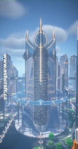 Futuristic Towers build in Minecraft! #minecraftbuild