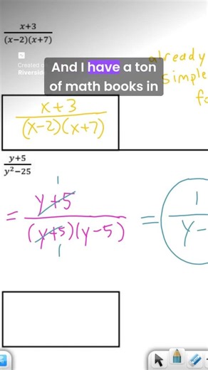 It doesn’t cancel, it divides out #math #algebra #cancel #divide #teach
