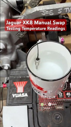 Jaguar XK8 Manual Swap: Testing the Gearbox Temp Sensor! 🌡️ temperature readings. XKR X100 Modurol