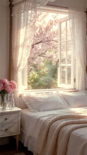 Warm Cozy Morning Window – Soft Sunlight & Gentle Birdsong for a Peaceful Start