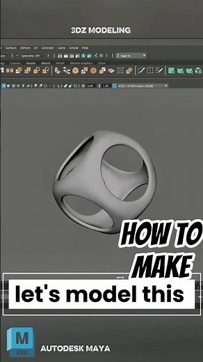 how to model an object step-by-step in Maya #howtomake #3dmodeling #3dmodel #3d