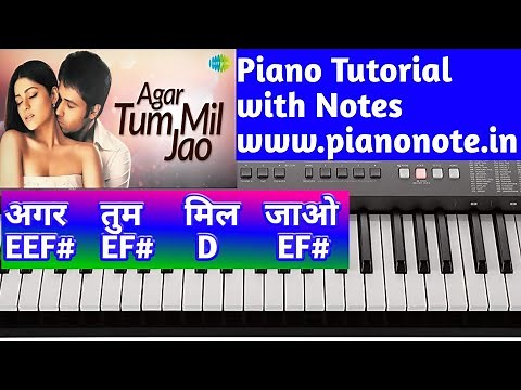 Agar Tum Mil Jao Jamana Chod Denge Hum Piano Tutorial with Notes | Zeher | Julius Murmu Keyboard