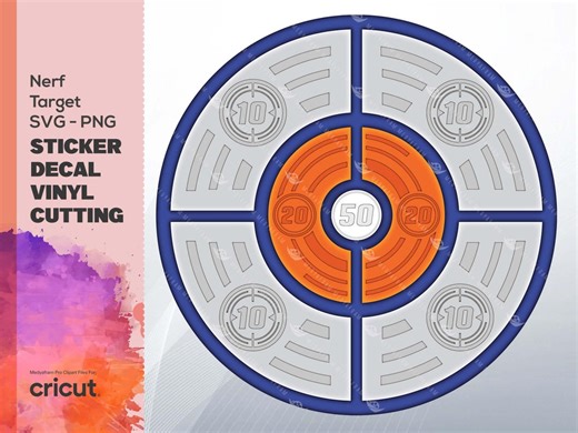 Nerf Target SVG PNG Bundle: Bullseye Game, Cricut Silhouette Cut File (digital Download) - Etsy