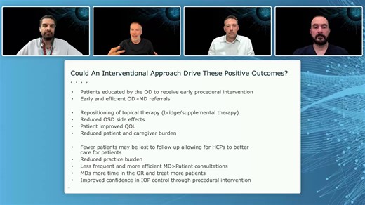 In a recent webinar, Dr. John Berdahl outlined how an interventional approach to glaucoma treatment can drive positive outcomes, enabling surgeons to get out of their comfort zones and adopt new techniques that are best for their patients. Watch more: https://ow.ly/PMeq50XyfKF #sponsored | Eyetube